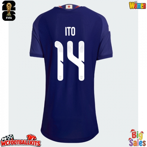 Japan Junya Ito #14 Replica Home Stadium Shirt for Women World Cup 2026 Short Sleeve